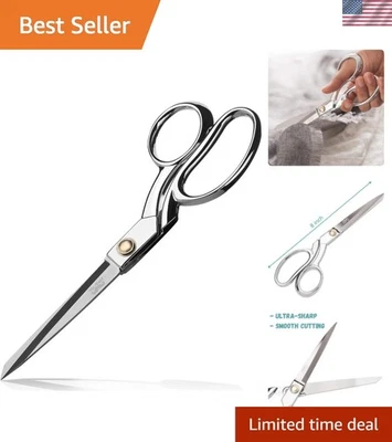 Ultra-Sharp 8 Inch Carbon Steel Tailor Scissors - Heavy Duty Sewing Shears - Image 1 of 4