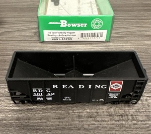 Bowser HO Scale RTR #691-10703 Reading 55 Ton Fishbelly Hopper #80142 NIB - Picture 1 of 3