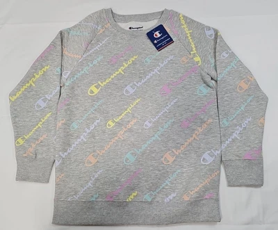 Sudadera Champion Junior XL - Gris Claro con Logo Multicolor... Foto 1 de 4