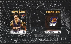 St. Kitts - Basketballspieler Block 84 gestempelt 2007 Mi. 969-970 - Picture 1 of 1