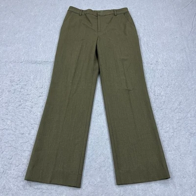 Lauren Ralph Lauren Dress Pants Women's 6 Olive Green Wool Straight Leg Trousers - Image 1 of 4