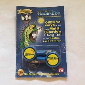 HOOK-EZE Fishing Knot Tying Tool Std Size 4/0 Hooks 2 Pk As Seen On TV! NEW! - Picture 1 of 5