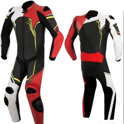 Top Quality Motorbike Racing Customize orginal cowhide leather Motorcycle suit — 第 1/4 张图片