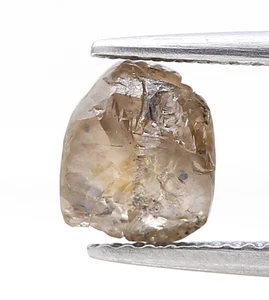 1.34CTS BROWN YELLOW MIX COLOR DIAMOND IRREGULAR ROUGH DIAMOND REAL DIAMOND - Picture 1 of 11
