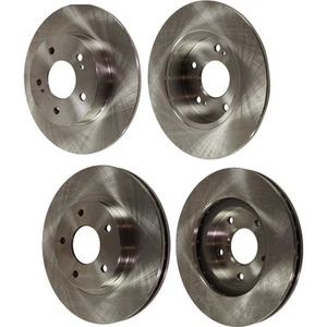 Front Rear Disc Brake Rotors For 1999-2001 Nissan Maxima 2000-2001 Infiniti I30 - Picture 1 of 12