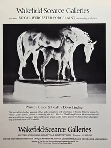 Anuncio impreso Wakefield-Schearse Galleries Shelbyville KY Doris Lindner yegua 1977 - Imagen 1 de 4