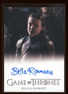 Bella Ramsey 2020 Game Of Thrones Complete Series Autograph Auto Full Bleed - Picture 1 of 2