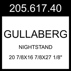 IKEA GULLABERG Nightstand 205.617.40 - Picture 1 of 1