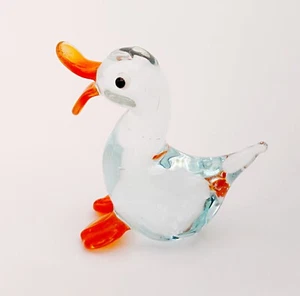 Murano Style Art Glass Duck Figurine - Picture 1 of 2