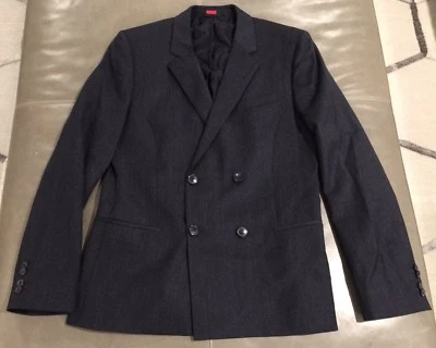 Chaqueta Hugo Boss Red Label Acket 100 % lana azul marino doble botonadura 38R $895 nueva sin etiquetas Foto 1 de 4