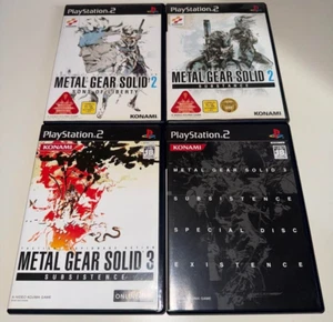 Metal Gear Solid 2 Substance & Son Of Liberty & 3 Subsistence Set PS2 Japon - Picture 1 of 8