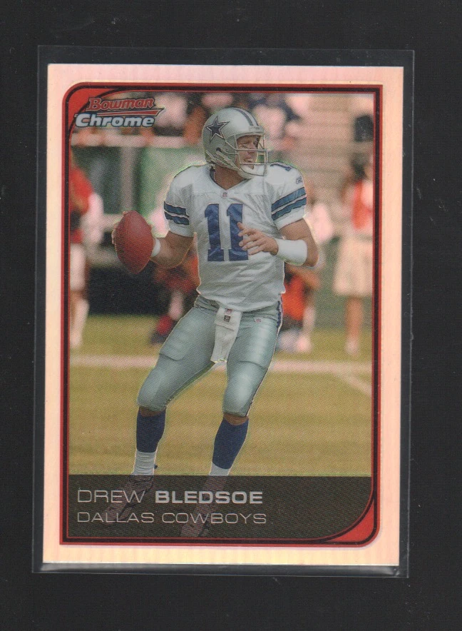 DREW BLEDSOE  2006 BOWMAN CHROME REFRACTOR CARD #188 - Image 1 of 1