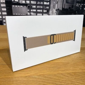 🟢 Apple Watch Ultra 2 Armband 49mm Tan Alpine Loop Schwarz Titan Band S Original - Bild 1 von 19