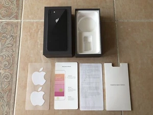 Apple iPhone 8 - 64GB - Space Gray BOX - LITERATURE - STICKERS ONLY * NO PHONE - Zdjęcie 1 z 8