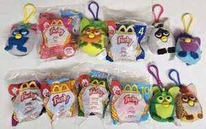 McDonald's Happy Meal Furby Plush Keychain Clip Toys Complete Set of 12 2000 - Picture 1 of 2