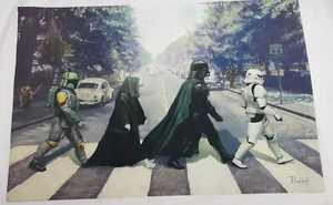 Neu, 20”x29” Abbey Road/Star Wars Imperial Empire Parodie ungerahmte Leinwand - Bild 1 von 4