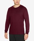 $150 Champion Men's Red Long-Sleeve Performance Crew-Neck Jersey T-Shirt Size S