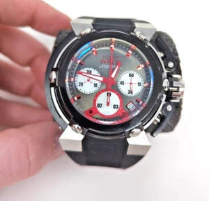 Invicta Coalition Forces Chronograph Model 22442 Black Red 300 Meters Excellent! - Picture 1 of 5