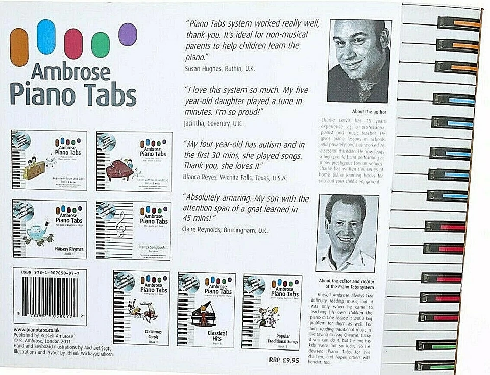 Piano Method for Parents to Teach their Kids Play Keyboard Easy familiar Tunes - Image 1 of 4