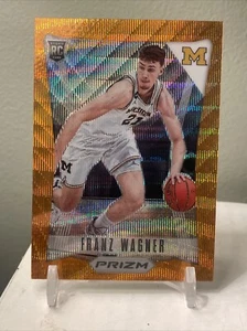 2021 Panini Prizm Draft Picks - Flashback Orange Wave Prizm #9 Franz Wagner /75  - Picture 1 of 3