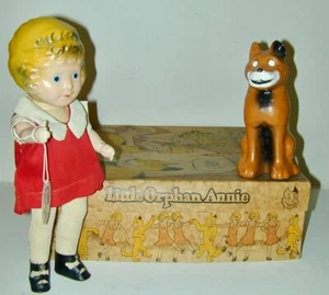 Little Orphan Annie Sandy Composition Dolls Ralph Freundlich Co 1934 Orignal Box - Picture 1 of 18