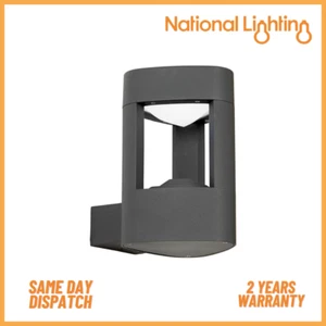 LED Outdoor Wall Light IP54 Waterproof Daylight White Modern Garden Lighting - Picture 1 of 2