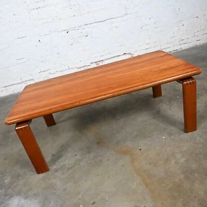 Scandinavian Modern Solid Teak Rectangular Coffee Table Style of Westnofa Norway - Picture 1 of 20