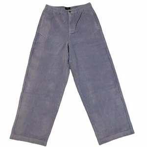 Pantalón de pana con peluche RVCA para mujer talla 31 azul claro pierna ancha tiro alto - Imagen 1 de 16