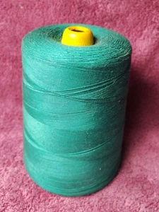 Vintage Standard Coosa Thatcher 9600yd Hunter Green Left Twist Soft Thread Spool - Picture 1 of 7