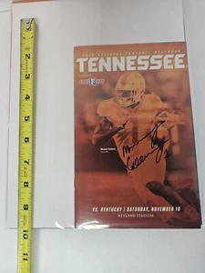 tennessee volunteers vols football  mini program Marquez calloway autograph auto - Picture 1 of 2