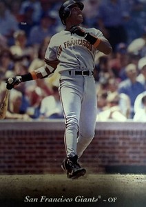 1995 Upper Deck Barry Bonds RARE Error Print No Name On Front #335 NMMT