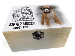 Urna conmemorativa de madera, urna de perro mascota para cenizas de cremación, urna de madera personalizada. - Imagen 1 de 15