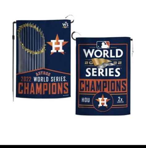 Houston Astros MLB 2022 World Champions Garden Flag Double Sided HOT HOT HOT Cover