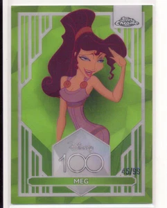 2023 Topps Disney Chrome 100 Years Green Wave Parallel 7 Meg 45/99 - Picture 1 of 1