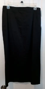 Vintage David Brooks Women's Long Black Cotton Skirt Size 12 Great Condition - Picture 1 of 12