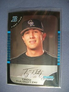 TROY TULOWITZKI 2005 Bowman Chrome Draft BDP105 RC Rockies, Yankees, Blue Jays