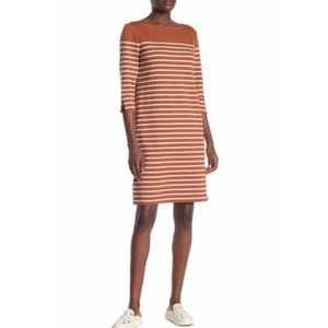 NWT LAFAYETTE 148 NEW YORK $448 Daytona Stripe Shift Dress Size XL - Picture 1 of 1