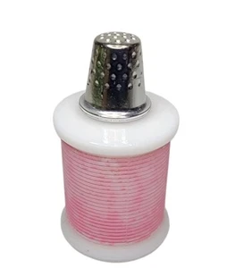 Vintage Avon Sweet Ehrlichkeit Sammlerstück Flasche Fadenspule und Fingerhut, leer - Bild 1 von 5