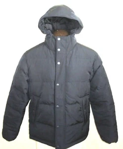 OOBE Brand Men's Kinsley Goose Down Hooded Jacket Midnight Navy Blue NWT - Picture 1 of 9