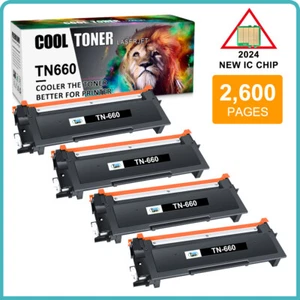 4PK HY TN660 Toner Cartridge For Brother TN630 MFC-L2700DW HL-L2300D DCP-L2540DW - Picture 1 of 11