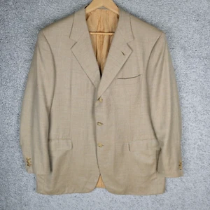 BRIONI NOMENTANO BLAZER DE LANA BEIGE CLARO PARA HOMBRE talla 58 R / XLARGE XL BOTONES - Imagen 1 de 10