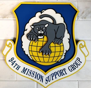 8" US Air Force 94th Mission Support Group 94 MSG Plaque Dobbins ARB - Picture 1 of 2