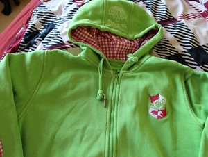 St. Etoile by Schokemöhle grüne Sweatjacke Kapuzen Pullover mit Patches Gr. M L - Bild 1 von 4