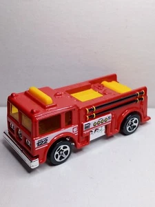 Hot Wheels - FIRE-EATER FIRE-TRUCK Flyin' Colors 5-Spokes Malaysia 76 NEAR MINT. - Picture 1 of 7