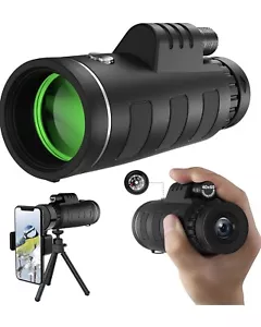 JiaSifu 40x60 High Definition Monocular Telescope with Smartphone Adapter - Picture 1 of 4