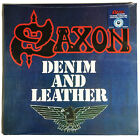 Saxon Denim And Leather Limited Edition Splatter Lp Vinyl New Sealed