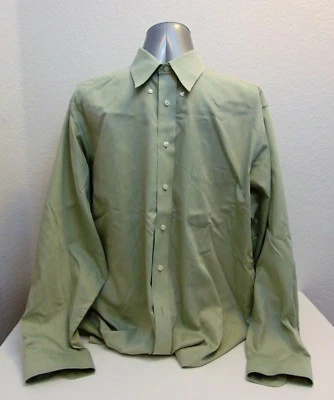 Men's Size 17 1/2 Roundtree & Yorke Long Sleeve Shirt Mint Green Dillard's - Image 1 of 3