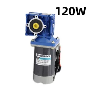 Motoriduttore a vite senza fine DC12V 24V coppia elevata 250kg reversibile autobloccante 120W - Foto 1 di 8