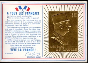 1695 + FDC CARTE 1er JOUR 1er ANNIVERSAIRE G DE GAULLE COLOMBEY - Photo 1/2