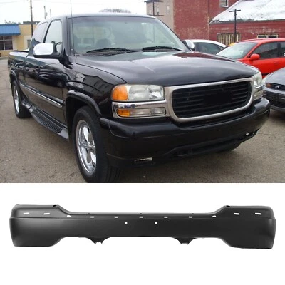 Front Bumper For GMC Sierra 1500 1999-2002 Sierra 2500HD 01-02 Yukon 00-06 Black Foto 1 de 4